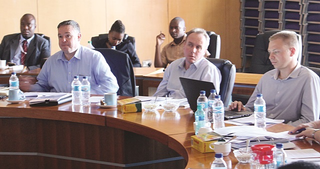 Officials from South Africa follow proceedings during a meeting at NUST in Bulawayo recently
