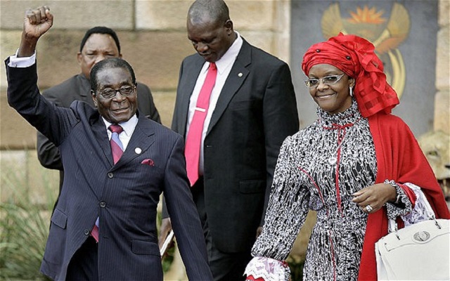 Mr and Mrs Mugabe