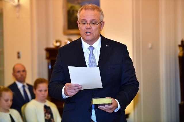 Aussie PM ousted in party coup, new leader sworn in