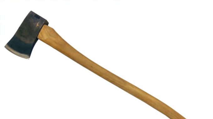 Woman strikes hubby with axe