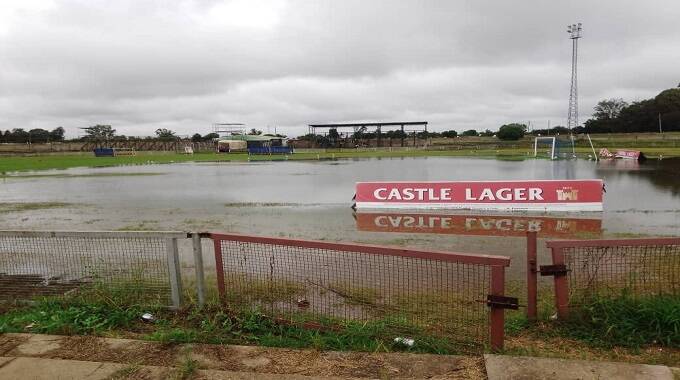 Ascot Stadium waterlogged